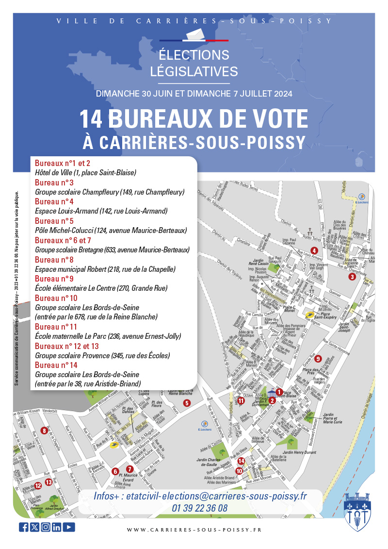 BUREAUX VOTE 2024 LEGISLATIVE