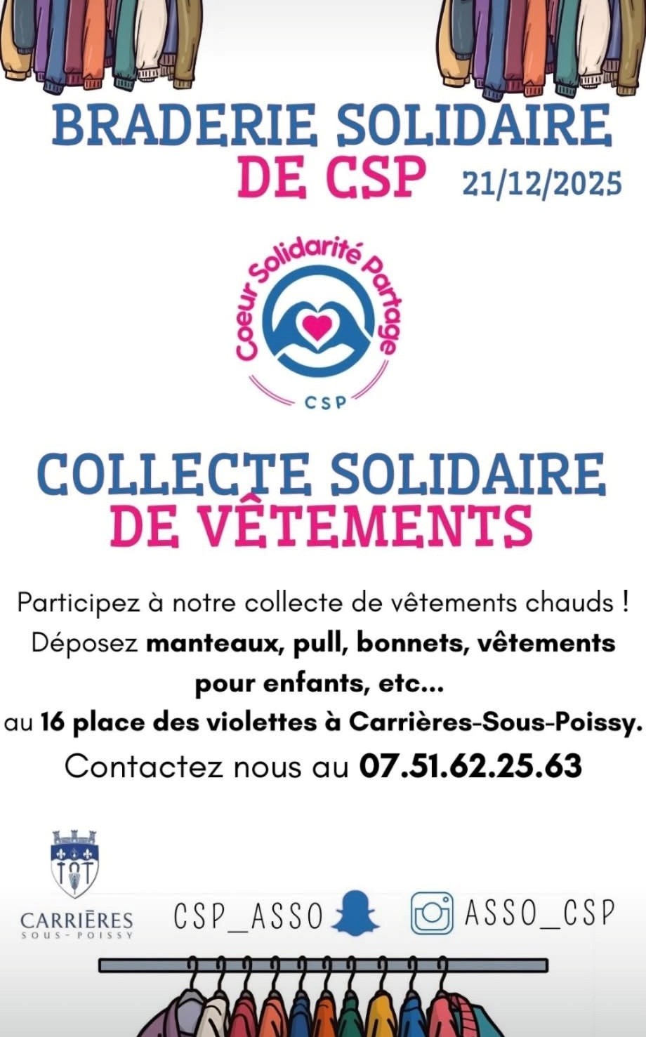 Braderie solidaire Coeur Solidarit Partage