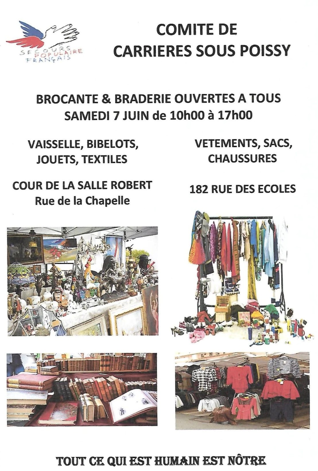 Brocante et braderie du Secours Populaire