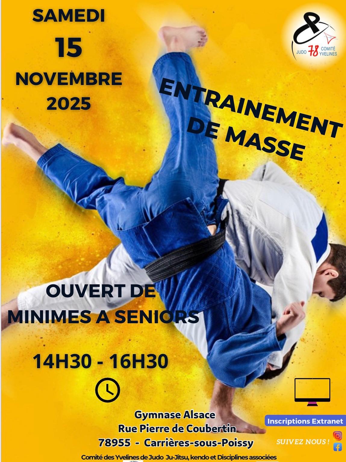 Entrainement de masse judo