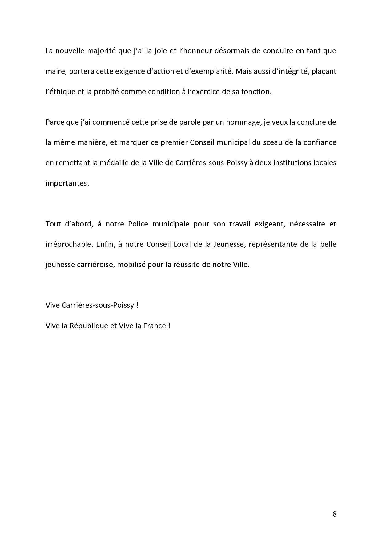 20260326 Discours Conseil municipal dinstallation page 0008