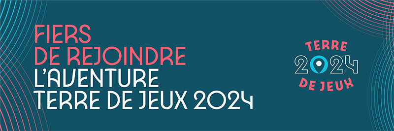 Terre de Jeux 2024 Bandeau Fond bleu